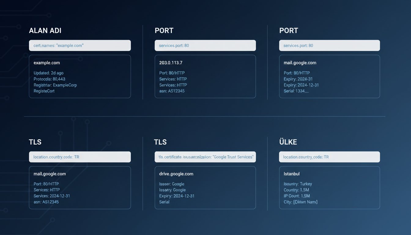 Censys’te Bir Üst Seviye: İşe Yarayan Sorgu Mantığı ve Savunma Odaklı Dorklar